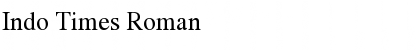 Download Indo Times Roman Font Title Preview