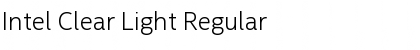 Download Intel Clear Light Regular Font Title Preview