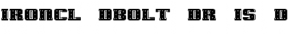 Download IronCladBoltedRaised SW Regular Font Title Preview