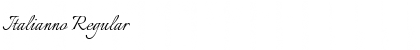 Download Italianno Regular Font Title Preview