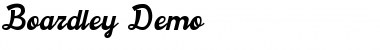 Download Boardley Demo Regular Font Title Preview