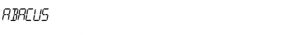 Download Abacus Regular Font Title Preview