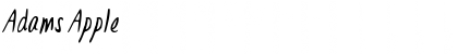 Download Adams Apple Regular Font Title Preview