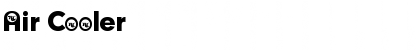 Download Air Cooler Regular Font Title Preview