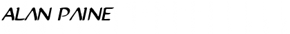 Download Alan Paine Regular Font Title Preview