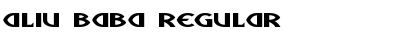 Download Aliu Baba Regular Font Title Preview