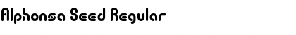 Download Alphonsa Seed Regular Font Title Preview