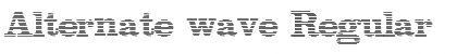 Download Alternate wave Regular Font Title Preview