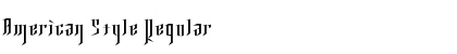 Download American Style Regular Font Title Preview