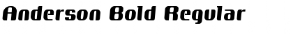 Download Anderson Bold Regular Font Title Preview