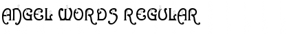 Download Angel Words Regular Font Title Preview