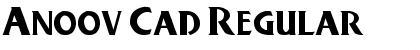 Download Anoov Cad Regular Font Title Preview