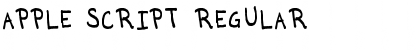 Download Apple Script Regular Font Title Preview