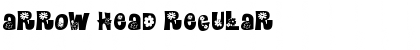 Download Arrow Head Regular Font Title Preview