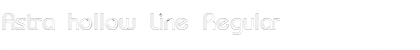 Download Astra hollow Line Regular Font Title Preview