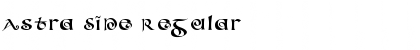 Download Astra Sine Regular Font Title Preview