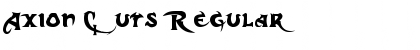 Download Axion Cuts Regular Font Title Preview