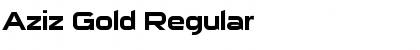 Download Aziz Gold Regular Font Title Preview