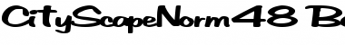 Download CityScapeNorm48 Bold Font Title Preview