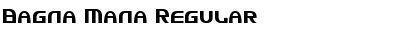 Download Bagna Mana Regular Font Title Preview
