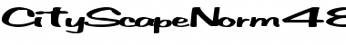 Download CityScapeNorm48 Regular Font Title Preview