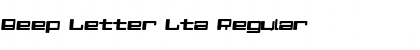 Download Beep Letter Lta Regular Font Title Preview