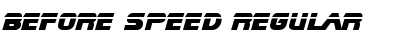 Download Before Speed Regular Font Title Preview