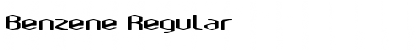 Download Benzene Regular Font Title Preview