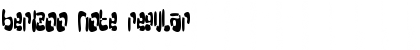 Download Berizoo Note Regular Font Title Preview