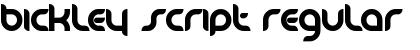 Download Bickley Script Regular Font Title Preview