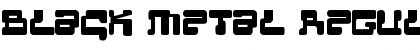 Download Black Metal Regular Font Title Preview