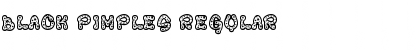Download Black Pimples Regular Font Title Preview