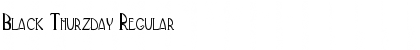 Download Black Thurzday Regular Font Title Preview