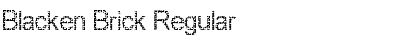 Download Blacken Brick Regular Font Title Preview