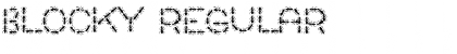 Download Blocky Regular Font Title Preview