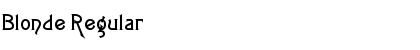 Download Blonde Regular Font Title Preview