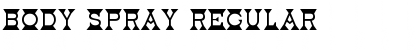 Download Body Spray Regular Font Title Preview