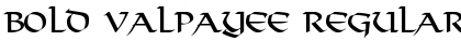 Download Bold Valpayee Regular Font Title Preview