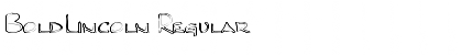 Download BoldLincoln Regular Font Title Preview