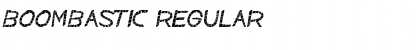 Download BOOMBASTIC Regular Font Title Preview