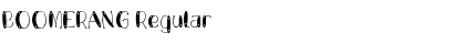 Download BOOMERANG Regular Font Title Preview