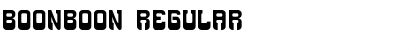 Download BoonBoon Regular Font Title Preview