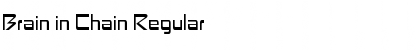 Download Brain in Chain Regular Font Title Preview