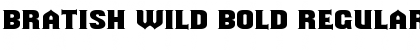 Download Bratish Wild Bold Regular Font Title Preview