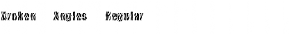 Download Broken Angles Regular Font Title Preview