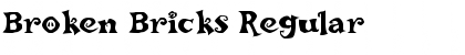 Download Broken Bricks Regular Font Title Preview