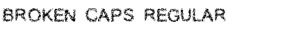 Download Broken Caps Regular Font Title Preview