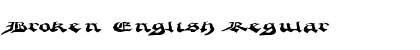 Download Broken English Regular Font Title Preview