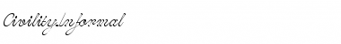 Download CivilityInformal Regular Font Title Preview