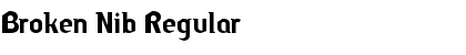 Download Broken Nib Regular Font Title Preview